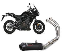 Pot D'echappament Complet Mivv OVAL Carbon pour Yamaha Tracer 7 GT 2021 > 2023