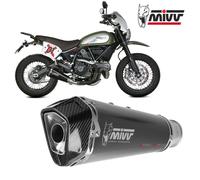 Pot D'Echappament MIVV Delta Race Noir Inox DUCATI SCRAMBLER 800 2015 > 2020