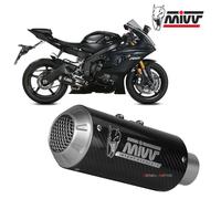 Silencieux Slip-On MIVV Mk3 Homologué Carbone Pour Yamaha 600 YZF R6 2017-2021