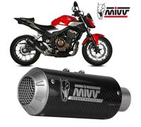 Mivv Mk3 Honda Cb 500 F 2019-24 H.075.sm3c Not Homologated Slip On Muffler Argenté Not Homologated