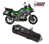 MIVV Silencieux Slip-On Oval K.049.lec Kawasaki Versys 1000 S/SE 2019-24 Argenté Homologué