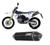 Pot d'Echappament Mivv OVAL Inox Noir HUSQVARNA 701 ENDURO / SUPERMOTO 2021 2023