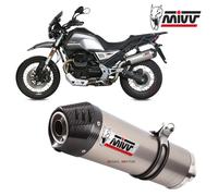 Pot D'Echappament MIVV Oval Titane Cart Carbone kat MOTO GUZZI V85 TT 2019 2024