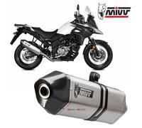 Pot D'Echappament MIVV Speed Edge Inox pour SUZUKI V-STROM 650 / XT 2017 > 2023
