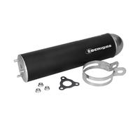 Pot d'échappement arrière en aluminium Tecnigas E-NOX noir pour Gilera RCR