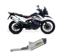 Arrow Race-tech Titanium With Carbon End Cap Ktm 790 Adventure ´19-20 Not Homologated Muffler Argenté Not Homologated