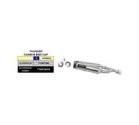 Pot D'Échappement ARROW Slip-On Thunder Noir pour Aprilia 750 Dorsoduro