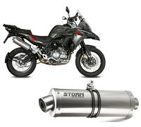 Pot d'echappement by Mivv Oval Acier Inoxydable Benelli TRK 502 X 2018 > 2026