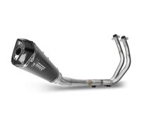 POT D'ECHAPPEMENT COMPLET 2X1 MIVV DELTA RACE NOIR INOX POUR YAMAHA MT-07 / FZ-0