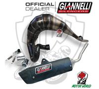 Pot D'Échappement Complet Giannelli Sonic Black Aluminium beta RR 50 Motard Tra