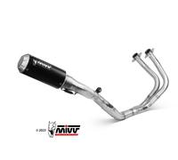 MIVV Pot d'échappement complet pour YAMAHA MT-03 2016-2023 Full Inox Noir
