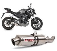 Systeme Echappement Complet Storm by Mivv Gp Acier Yamaha Mt-125 2015 > 2019