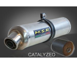 POT D'ÉCHAPPEMENT COMPLÉTE CATALYSÉ MSR SCOOTER YAMAHA JUPITER 135 2005/12 CLASSIC ROND ACIER INOXYDABLE KAT