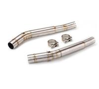 Pot D'échappement De Moto Compatible Avec Suzuki Pour Hayabusa Pour GSX1300R Pour GSXR1300 2008-2020 Silencieux D'échappement De Moto Modification Du Tuyau De Liaison Côté Silencieux De 51 Mm