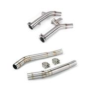 Pot D'échappement De Moto Compatible Avec Suzuki Pour Hayabusa Pour GSX1300R Pour GSXR1300 2008-2020 Silencieux D'échappement De Moto Modification Du Tuyau De Liaison Côté Silencieux De 51 Mm