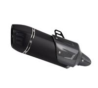 Pot D'échappement De Moto Pot D'échappement Slip on pour Moto pour Adventure R1200GS R1200 GS, Modifié avec Cache, Silencieux À Double Orifice Et Tube Intermédiaire