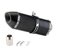 Pot D'échappement De Moto Pot D'échappement Sport R77S 51 Mm Universel pour Motos R77, avec Réducteur De Bruit, Compatible pour MT09, R3, MT07, PCX, X-Max, GSX Et CBR250RR.