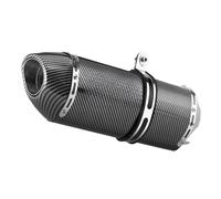Pot D'échappement De Moto Pot D'échappement Sport R77S 51 Mm Universel pour Motos R77, avec Réducteur De Bruit, Compatible pour MT09, R3, MT07, PCX, X-Max, GSX Et CBR250RR.