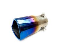 Pot d'échappement de voiture 2.5 pouces entrée Bolton coeur pour bord tuyau d'échappement silencieux universel droit multitaille double sortie embout(2)