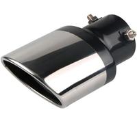 Pot d'échappement de voiture Tuyau d'échappement pour Renault pour Clio 4 universel 63mm en acier inoxydable voiture pour arrière silencieux tuyau de queue gorge(Argent)