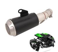 Pot d'échappement Embouts D'échappement pour Moto, Silencieux Central Noir en Acier Inoxydable, pour Kawasaki Z400, pour Ninja 400 500 (2017, 2018, 2019, 2020, 2021, 2022, 2023, 2024)