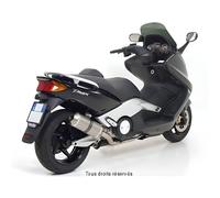 Pot d'échappement - GIANNELLI - Maxi Oval Alu - Yamaha 500 TMAX 2001-2007 - Gris - Scooter