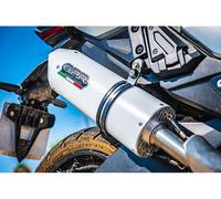 Gpr Exhaust Systems Albus Evo4 Honda X-adv 750 21-22 Ref:e5.h.262.albe5 Homologated Oval Muffler Blanc Homologated
