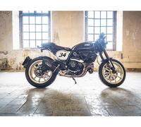 Gpr Exhaust Systems Furore Evo4 Poppy Ducati Scrambler 800 17-20 Ref:e4.d.135.cat.fupo Homologated Oval Muffler Noir Homologated