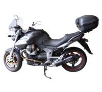 Gpr Exhaust Systems Furore Poppy Moto Guzzi Breva 1100 4v 05-10 Ref:gu.10.fupo Homologated Oval Muffler Noir Homologated