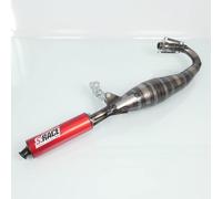 Pot d'échappement long de détente MVT S Race SP2 compatible avec mobylette MBK 51 silencieux rouge