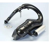 Pot d'échappement Polini pour Piaggio Vespa 125 Primavera ET3, couleur noire avec silencieux en aluminium, avec collecteur et joint