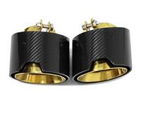 Pot D'Échappement Pour 420i 425i 430i G22 G23 G26 Système De Silencieux D'échappement Fibre Carbone Amélioré 1 Paire Tuyaux(Lined With Gold)