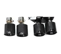 Pot D'Échappement Pour F10 F11 520i 523i 525i 528i 530i Double Tuyau D'échappement Vers Embout De Silencieux Quadruple Look M5(Carbon Fiber C)