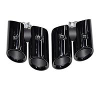Pot D'Échappement Pour Macan 2.0T 2014-2024 Mise À Niveau Tuyau D'échappement GTS Modèle Quad Embout Silencieux Noir(18-24 Black A-1)