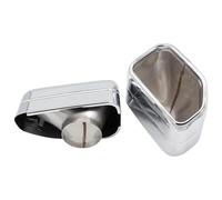Pot D'Échappement Pour X3 G01 X4 G02 30i 2022+ Système Soudage Buse Tuyau D'échappement Embout Voiture Embouts Silencieux Carrés Noirs(Argent)