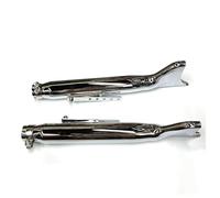 Pot D'échappement Rétro En Forme De Queue Poisson Argenté Pour Moto Ural K750 M1 M72 R71 R12 Dnepr MT12 XL883 1200 (moteur 24 CV/32 CV)(C left and right)