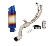 Pot d'échappement Silencieux D'échappement Complet pour Moto pour Aprilia RS 660 pour Tuono (2021, 2022, 2023 Et 2024)(Turquesa)