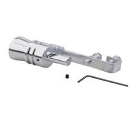 Pot D'Échappement Silencieux D'échappement Universel Pour Voiture Simulateur De Son Turbo Sifflet Dispositif Pour Véhicule Tuyau Tailles S/M/L/XL(Silver Xl)