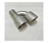 Pot d'échappement Silencieux Silencieux D'échappement À Double Sortie, Embout De Queue Grand Diamètre, Déflecteur Moto