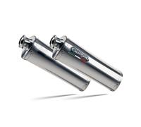 Gpr Exhaust Systems Trioval Dual Monster 400-600 93 Homologated Slip On Muffler Argenté Homologated