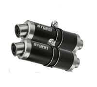 Pot D'Echappement Storm by Mivv 2 Gp Noir Aprilia Tuono Fighter 1000 2006 > 2010