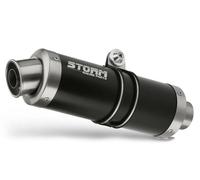 Pot D'Echappement Storm by Mivv noir Gp Acier Kawasaki Z 125 2019 > 2024