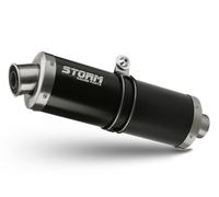 Pot D'Echappement Storm by Mivv noir Oval Acier Honda Cbr 600 F 1991 > 1998