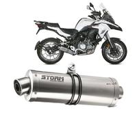 Pot D'Echappement Storm by Mivv Oval Acier pour Benelli Trk 502 2017 > 2026