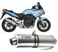 Echappement Storm by Mivv Silencieux Oval Acier pour Honda Cbf 600 2004 > 2010