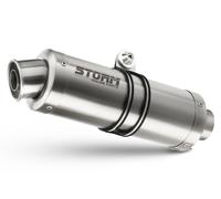 Pot D'Echappement Storm by Mivv Oval Acier pour Kawasaki Er 500 1997 > 2006