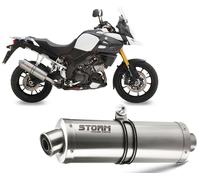 Pot D'Echappement Storm by Mivv Oval Acier Suzuki Dl V-strom 1000 2014 > 2016