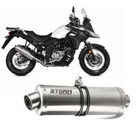 Pot D'Echappement Storm by Mivv Oval Acier Suzuki Dl V-strom 650 2017 > 2023