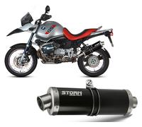 Echappement Storm by Mivv Silencieux Oval Nero Acier Bmw R 1150 Gs 1999 > 2003