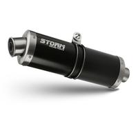 Pot D'Echappement Storm by Mivv Oval Noir Acier Triumph Tiger 1050 2007 > 2013